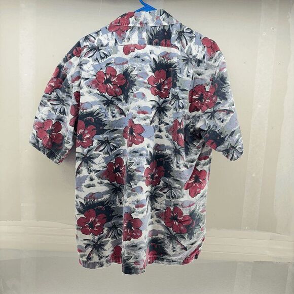 Great Land Island Casual Shirt Mens Size L Multicolor Hawaiian Aloha Tropical - Picture 2 of 3